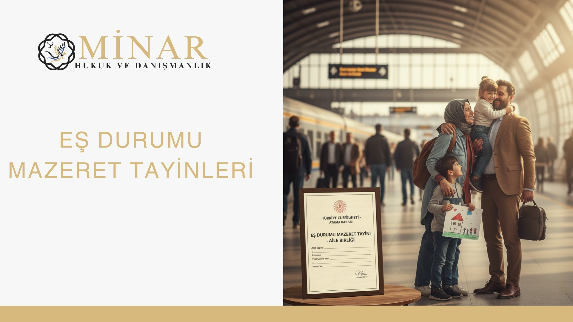Eş durumu mazeret tayini için hukuki süreç – aile birliği için kamu görevlisinin tayin hakkı, Minar Hukuk ve Danışmanlık görseli