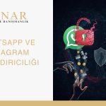 WhatsApp ve Instagram logolarının siber saldırı temasıyla parçalandığı, dijital dolandırıcılık ve bilişim suçlarını simgeleyen görsel. Minar Hukuk ve Danışmanlık logosu ile birlikte sosyal medya üzerinden işlenen nitelikli dolandırıcılık risklerini anlatan tasarım.