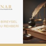 “AİHM’e bireysel başvuru rehberi kapak görseli: Minar Hukuk & Danışmanlık logosu, adalet terazisi, yargı konsepti, kitaplar ve pusula üzerinde insan figürü. Avrupa İnsan Hakları Mahkemesi başvuru süreçlerini anlatan hukuki rehber.”