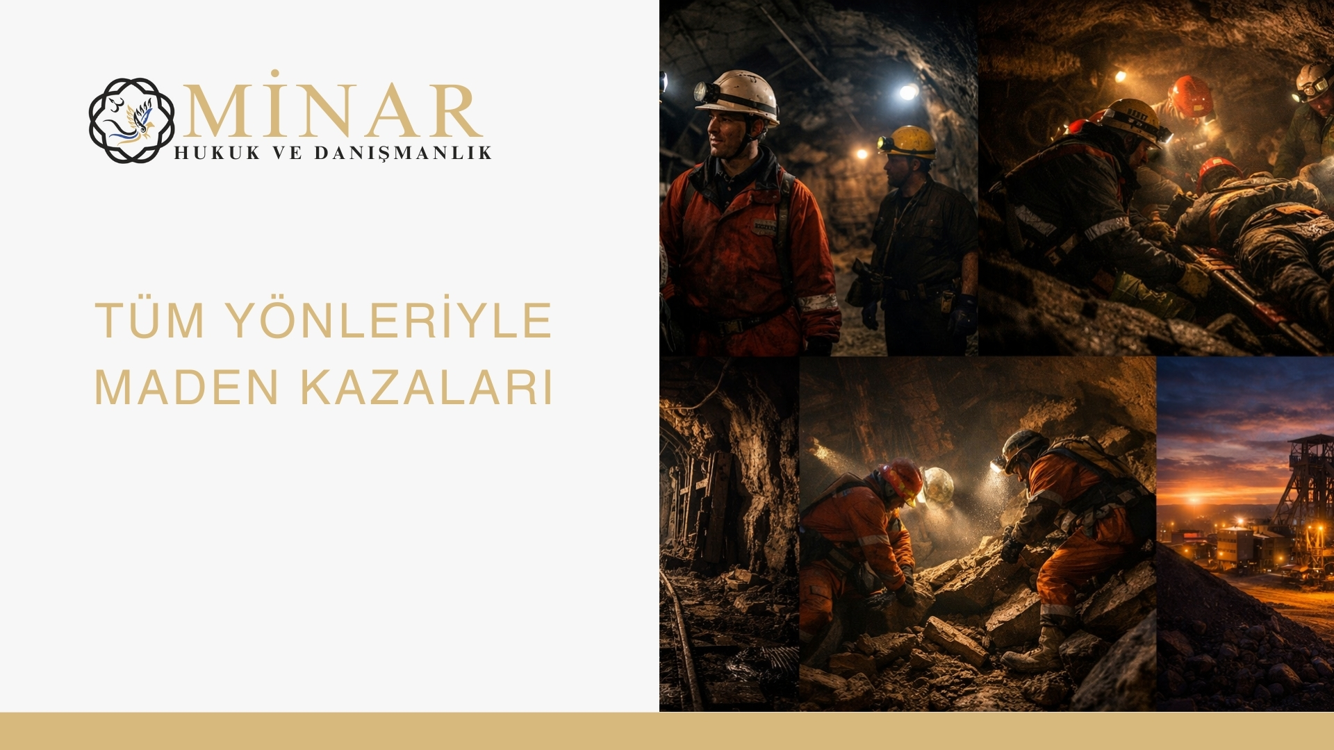 Maden kazaları, yer altı madenciliğinde iş sağlığı ve güvenliği riskleri, maden işçilerinin çalışma koşulları ve kurtarma faaliyetlerini gösteren görsel.