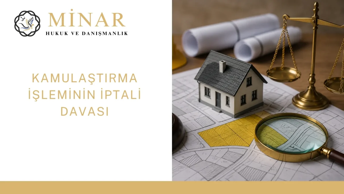 İzmir kamulaştırma avukatı hizmetlerinde kamulaştırma işleminin iptali davasını temsil eden taşınmaz planı ve hukuk temalı görsel