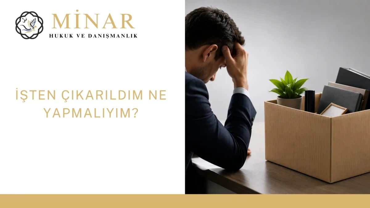 İşten çıkarıldım ne yapmalıyım sorusuna ilişkin iş hukuku ve işçi hakları görseli